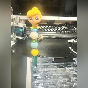 Tinker Bell Beaded Pen – Handmade Disney Fairy Pen ✨
